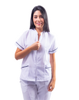 Blusa Cierre Oxford