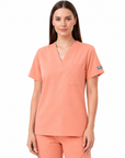 Blusa Antifluido Spandex Cuello V
