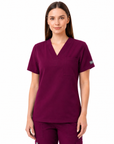 Blusa Antifluido Spandex Cuello V