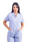 Blusa Cierre Oxford